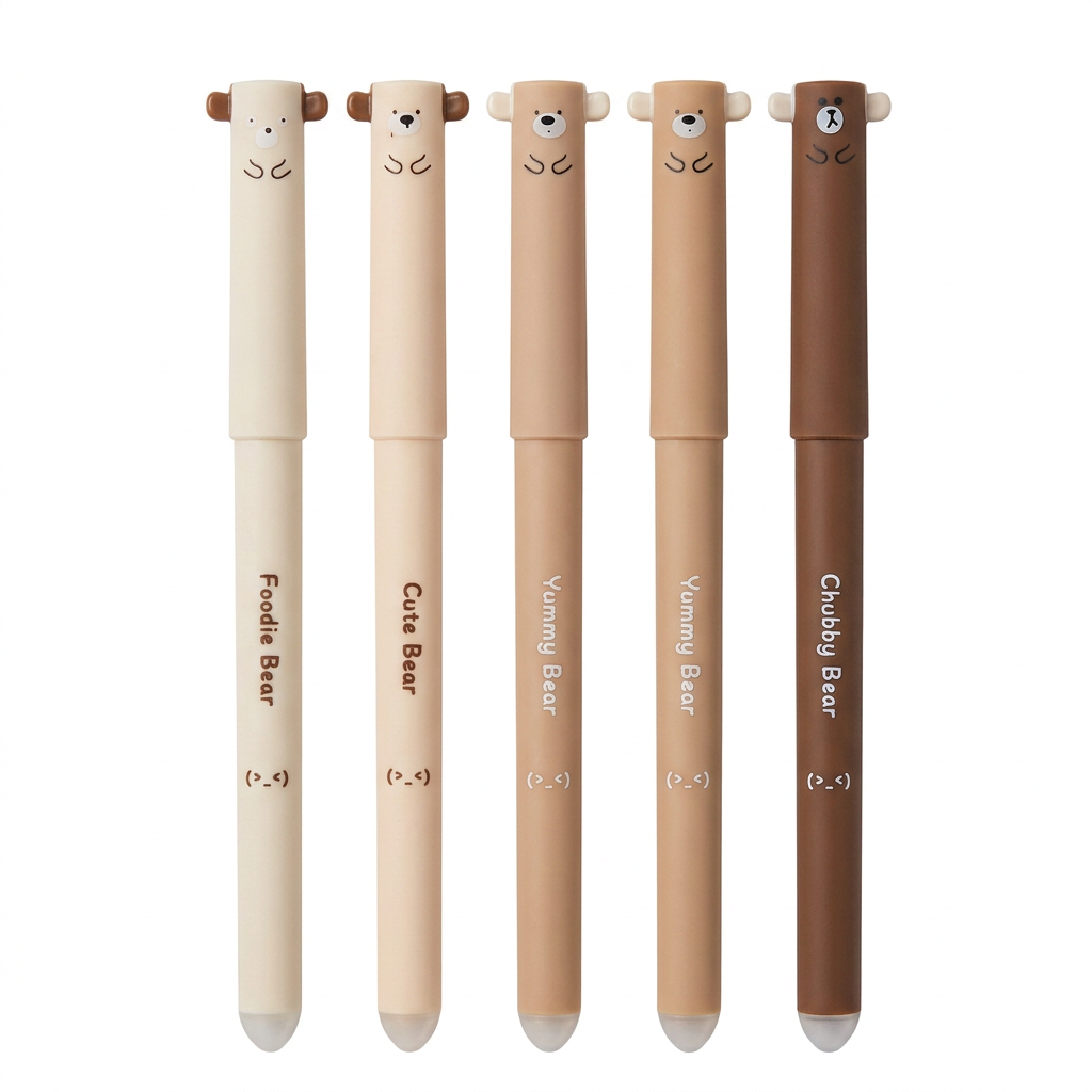 Bolígrafo de gel borrable (colores beige)