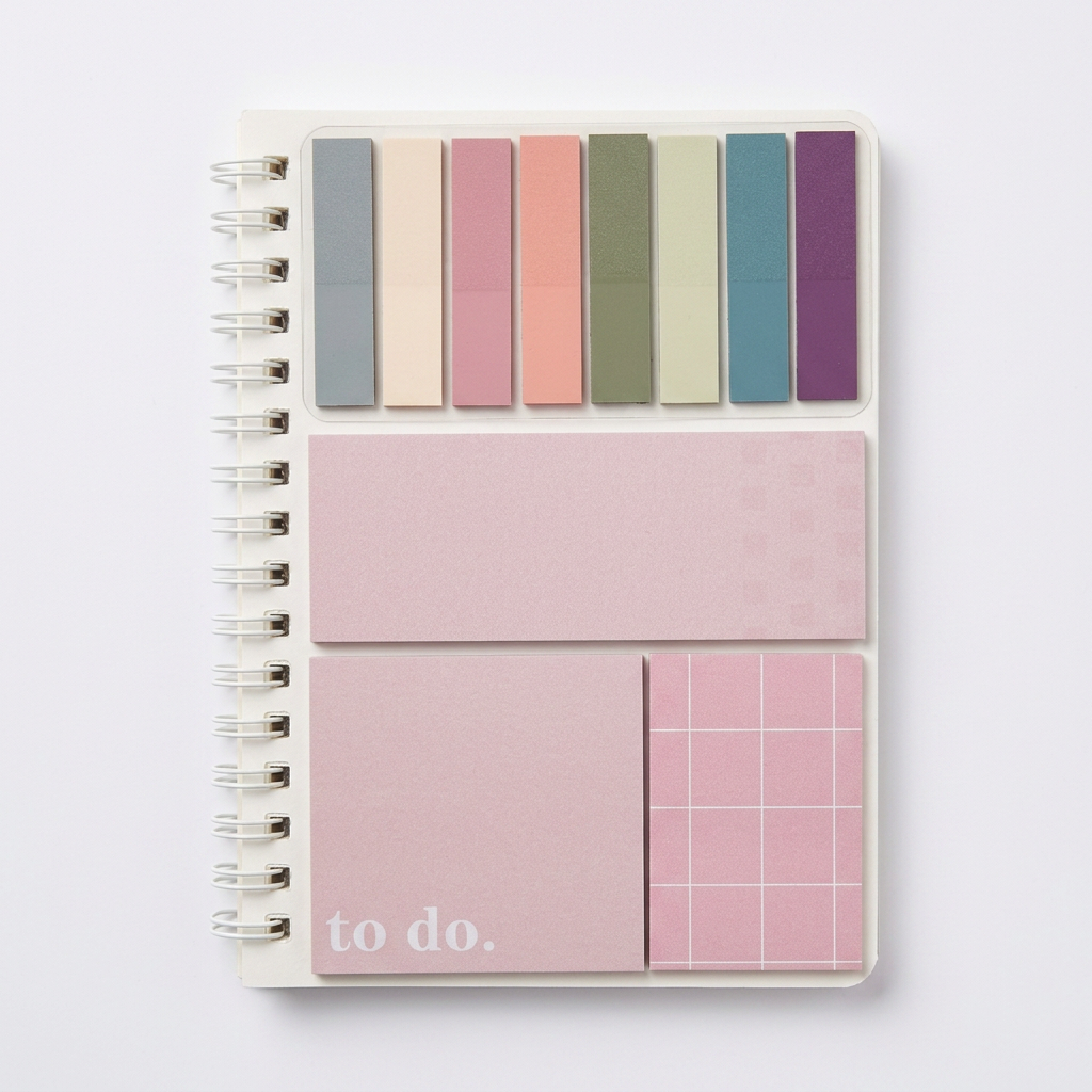 Libreta espiral + post-it